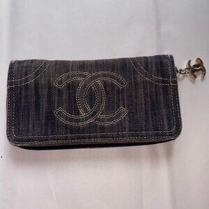 Chanel Denim Long Wallet